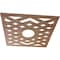 Ekena Millwork Chevron Wood Fretwork Pierced Ceiling Medallion, Walnut, 32"OD x 8 1/4"ID x 1/4"T CMWP32X32X0250CHWA - alternate 3